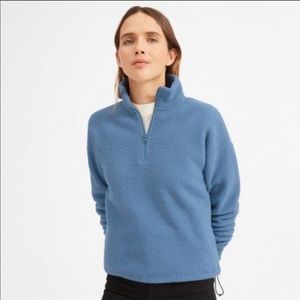 Everlane Renew Half Zip in French Blue
